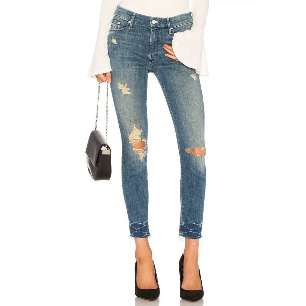 Mother - The Looker Ankle Fray in Naughty Intentions